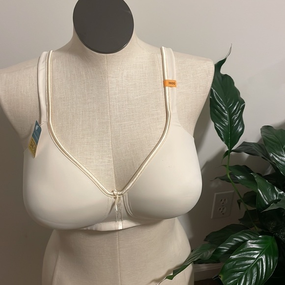 Vanity Fair bra woman’s intimate cream criss cross bra New size 36DD - Picture 9 of 9